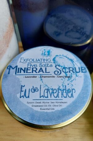 Exfoliating Five Salt Mineral Scrub - Eu de Lavender
