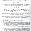 A Guide to Alchemy; or The Grand Secret Laid Open... Philosopher's Stone