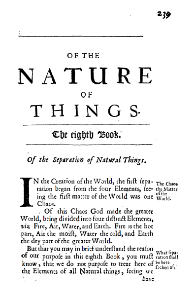 The Nature of Things (Nine books - Paracelsus)